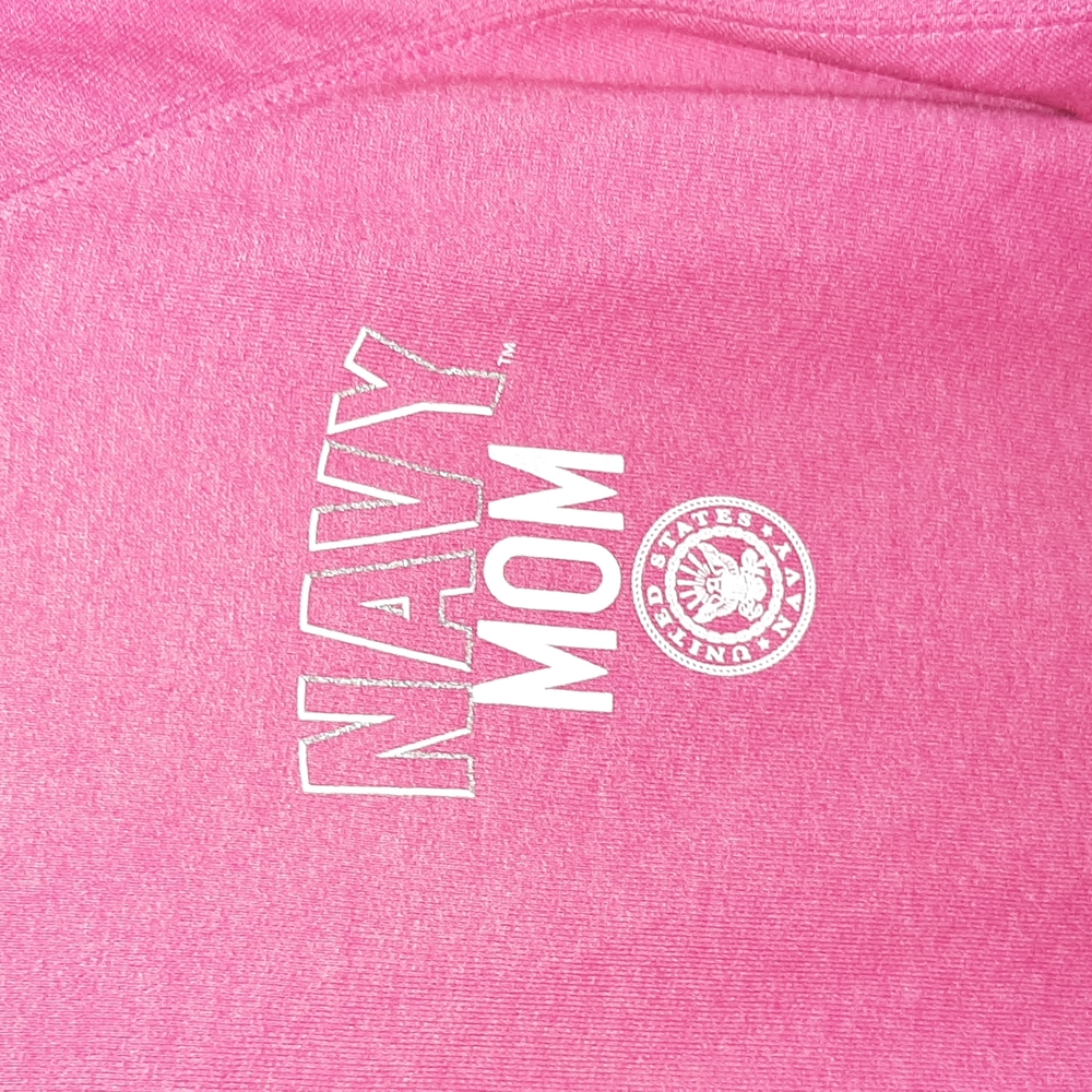 NWOT Women's Hot Pink Navy Mom Sweatshirt 2XL